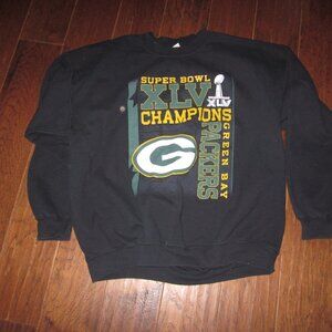 Vtg Green bay packers xl Gildon superbowl crewneck sweatshirt double graphic